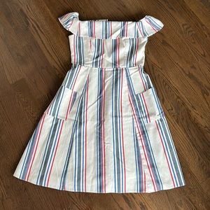 ASOS Off the Shoulder Fit and Flare Dress